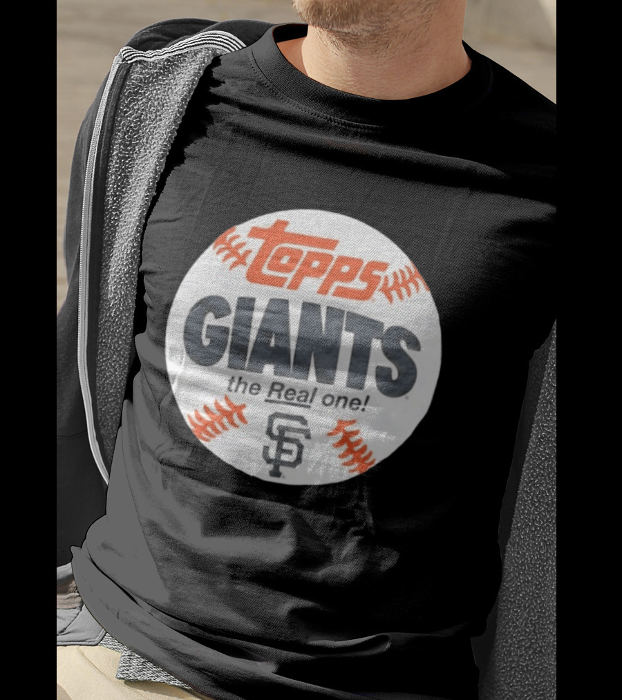 Topps Giants The Real One SF Baseball Collaboration T-Shirt