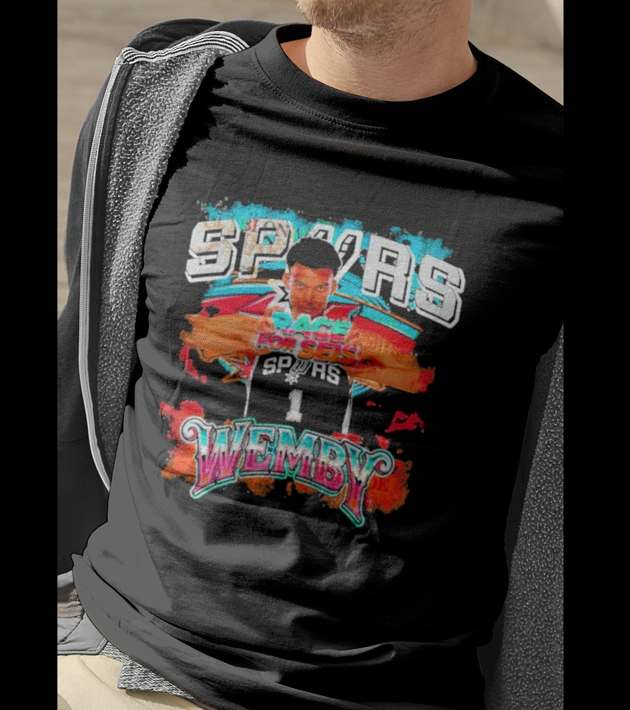 Spurs Race For Seis Spurs Wemby Victor Wembanyama T-Shirt