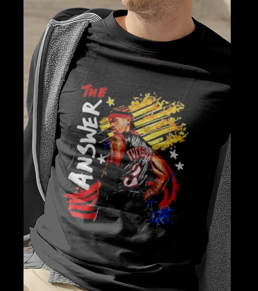 Allen Iverson The Answer Philadelphia 76ers Number 3 Basketball T-Shirt