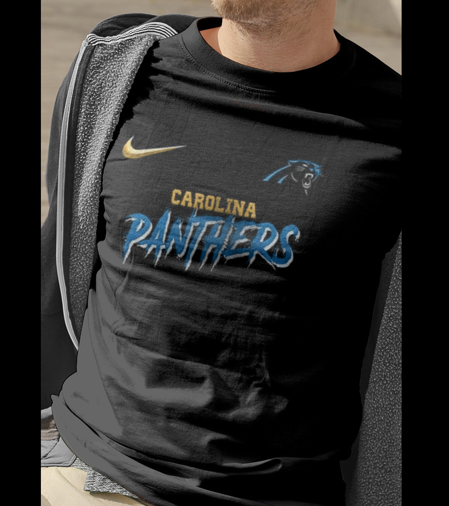 Carolina Panthers Fear Me If You Dare Cartoon Nike Puss In Boots T-Shirt