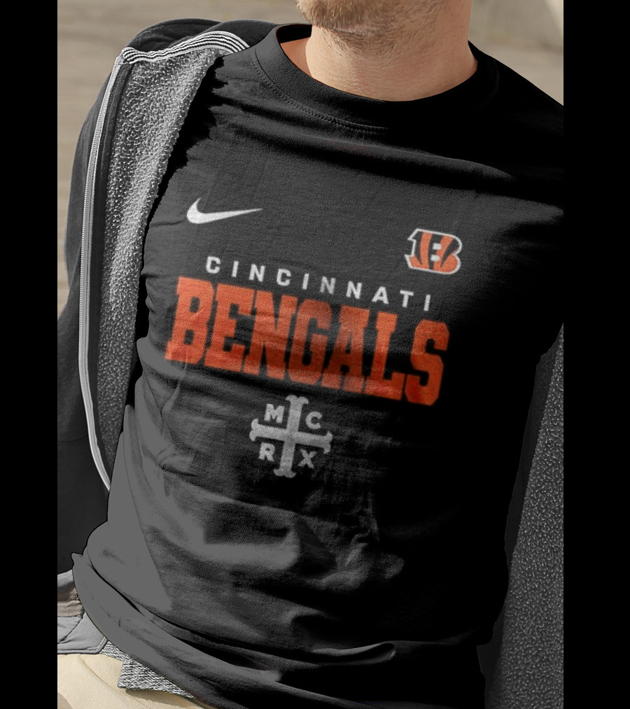 Cincinnati Bengals My Chemical Romance Black Parade Nike Collab T-Shirt