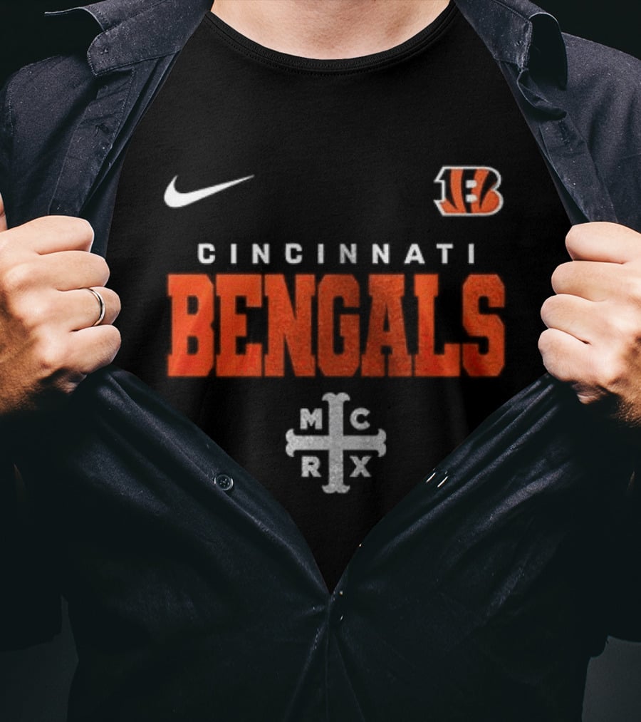 Cincinnati Bengals My Chemical Romance Black Parade Nike Collab T-Shirt