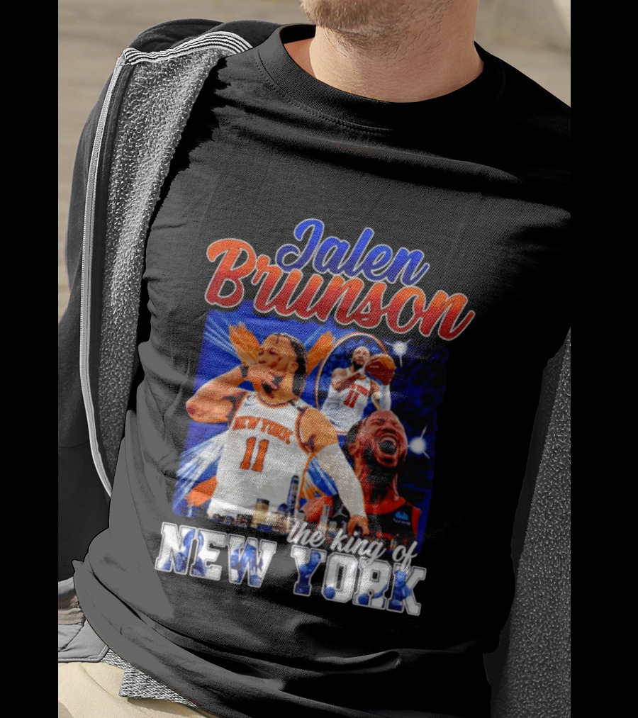 Jalen Brunson The King Of New York New York Knicks Basketball T-Shirt