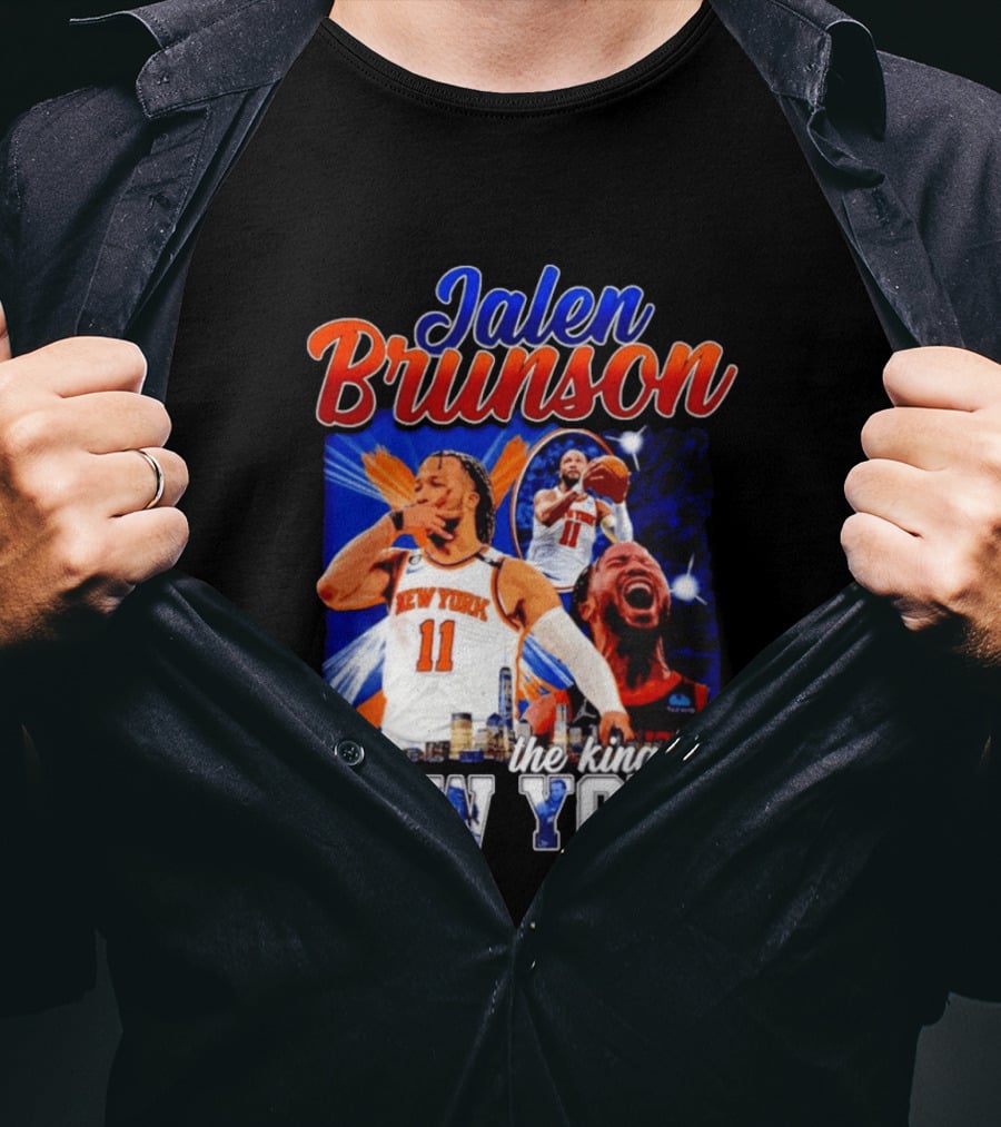Jalen Brunson The King Of New York New York Knicks Basketball T-Shirt