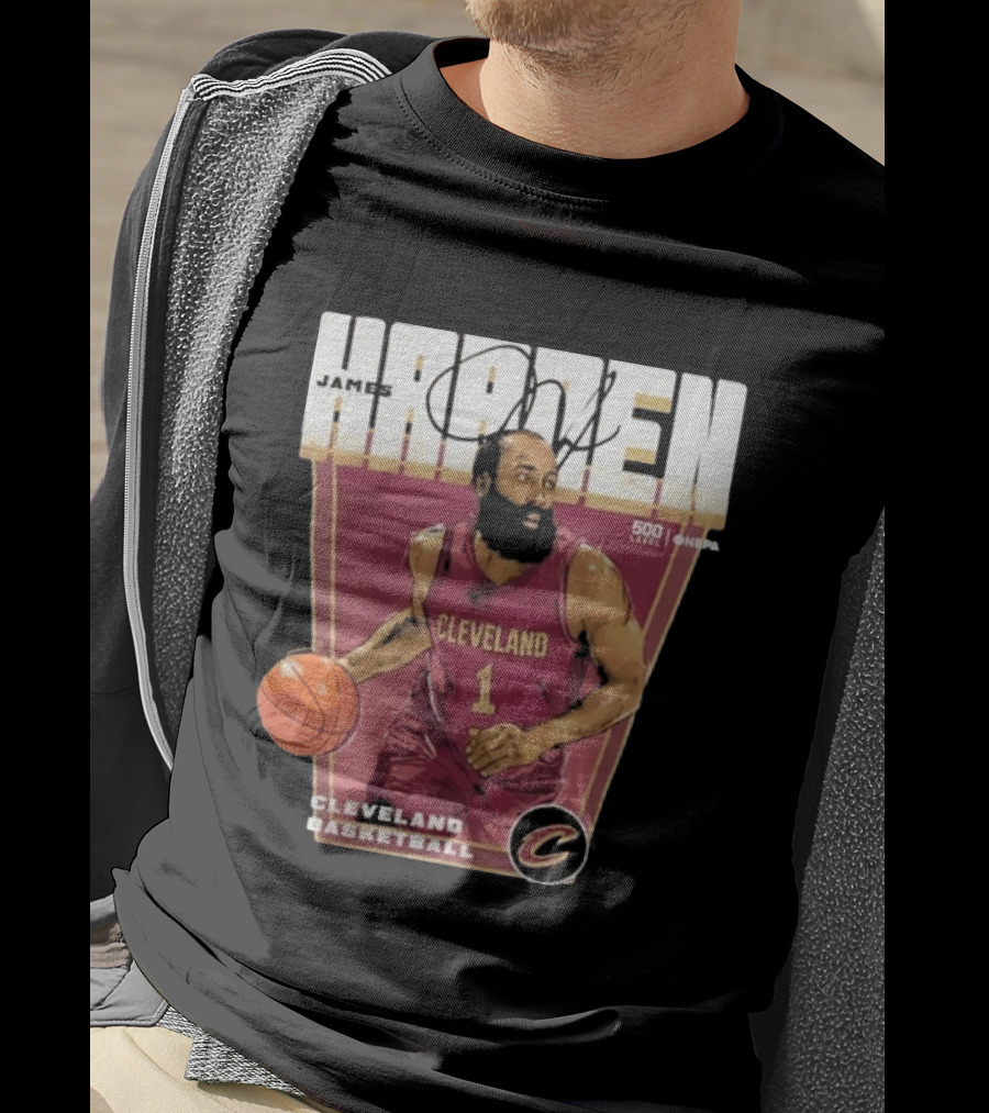 James Harden Cleveland Basketball 500 Level NBA Signature Edition T-Shirt