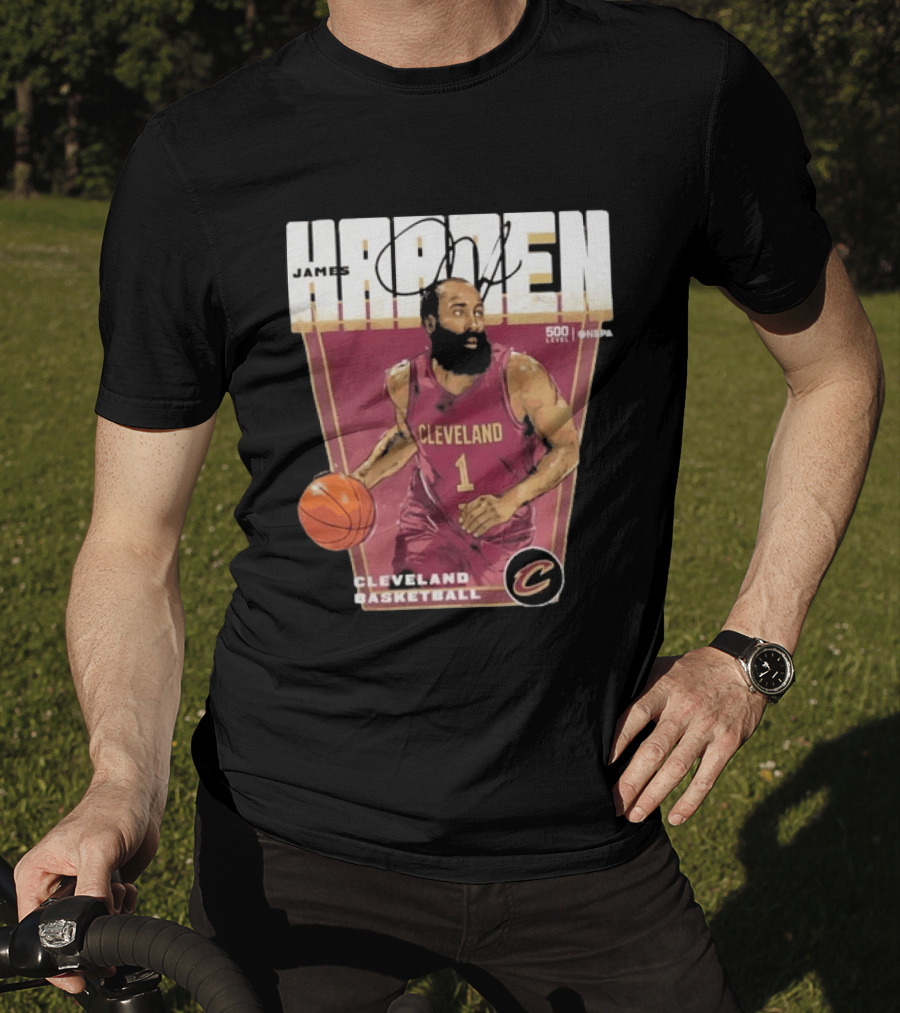 James Harden Cleveland Basketball 500 Level NBA Signature Edition T-Shirt
