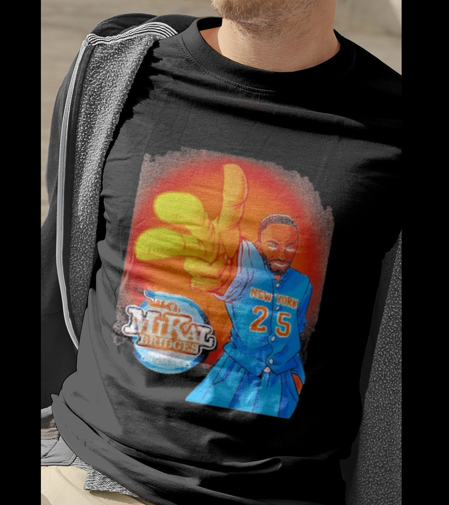 New York 25 Mikal Bridges No Longer Ghost Files T-Shirt