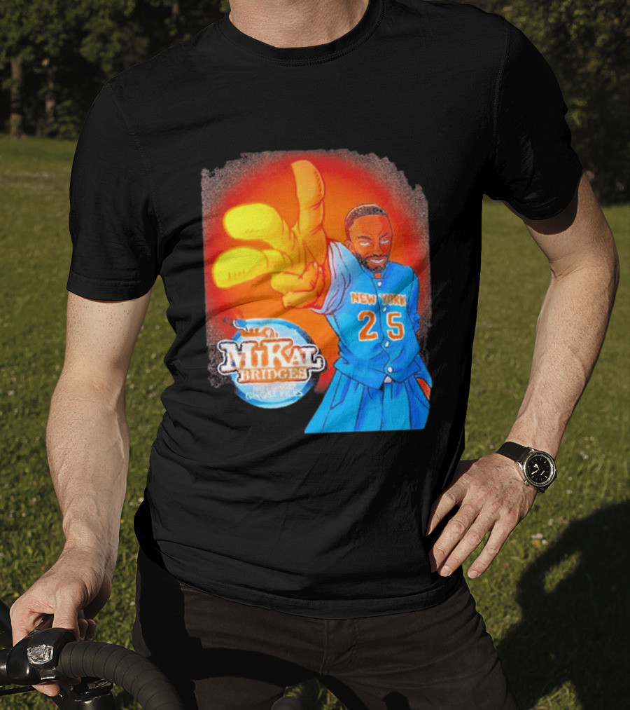 New York 25 Mikal Bridges No Longer Ghost Files T-Shirt