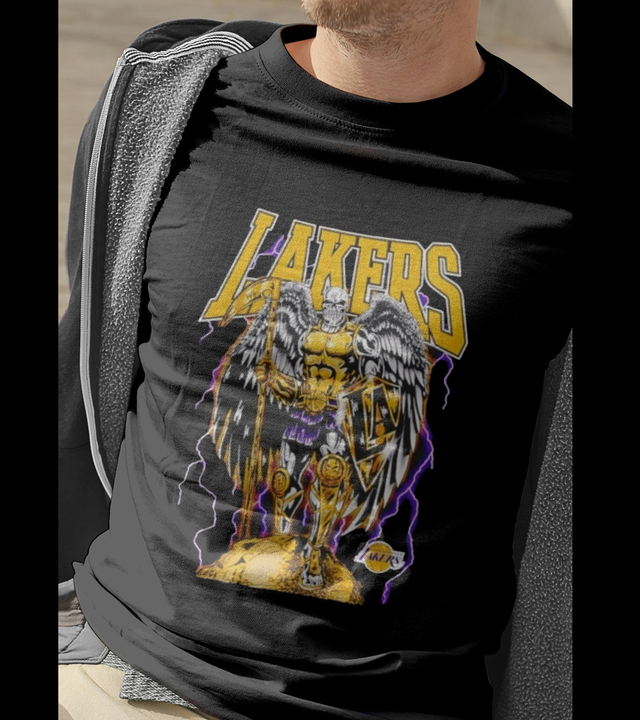 Los Angeles Lakers Warren Lotas Angel Of The City Warrior T-Shirt