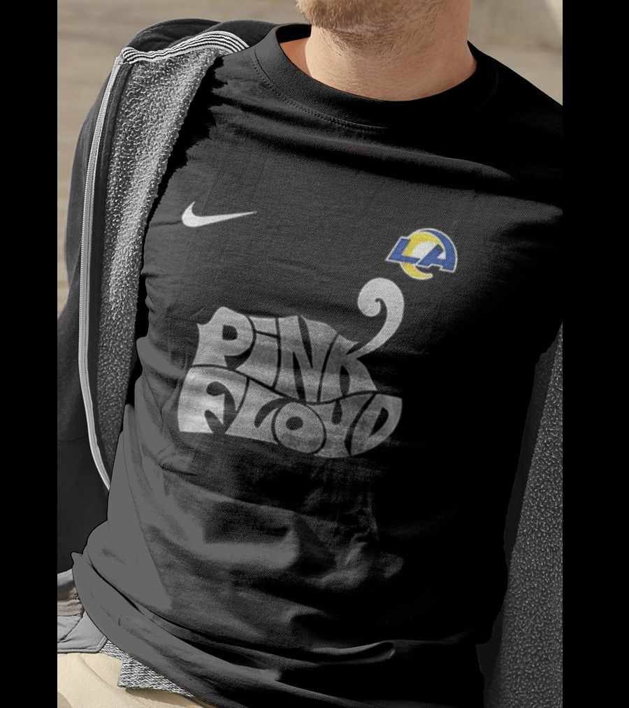 Los Angeles Rams Pink Floyd The Dark Side Of The Moon Nike Collaboration T-Shirt
