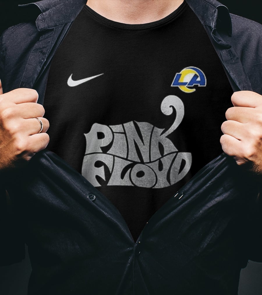 Los Angeles Rams Pink Floyd The Dark Side Of The Moon Nike Collaboration T-Shirt