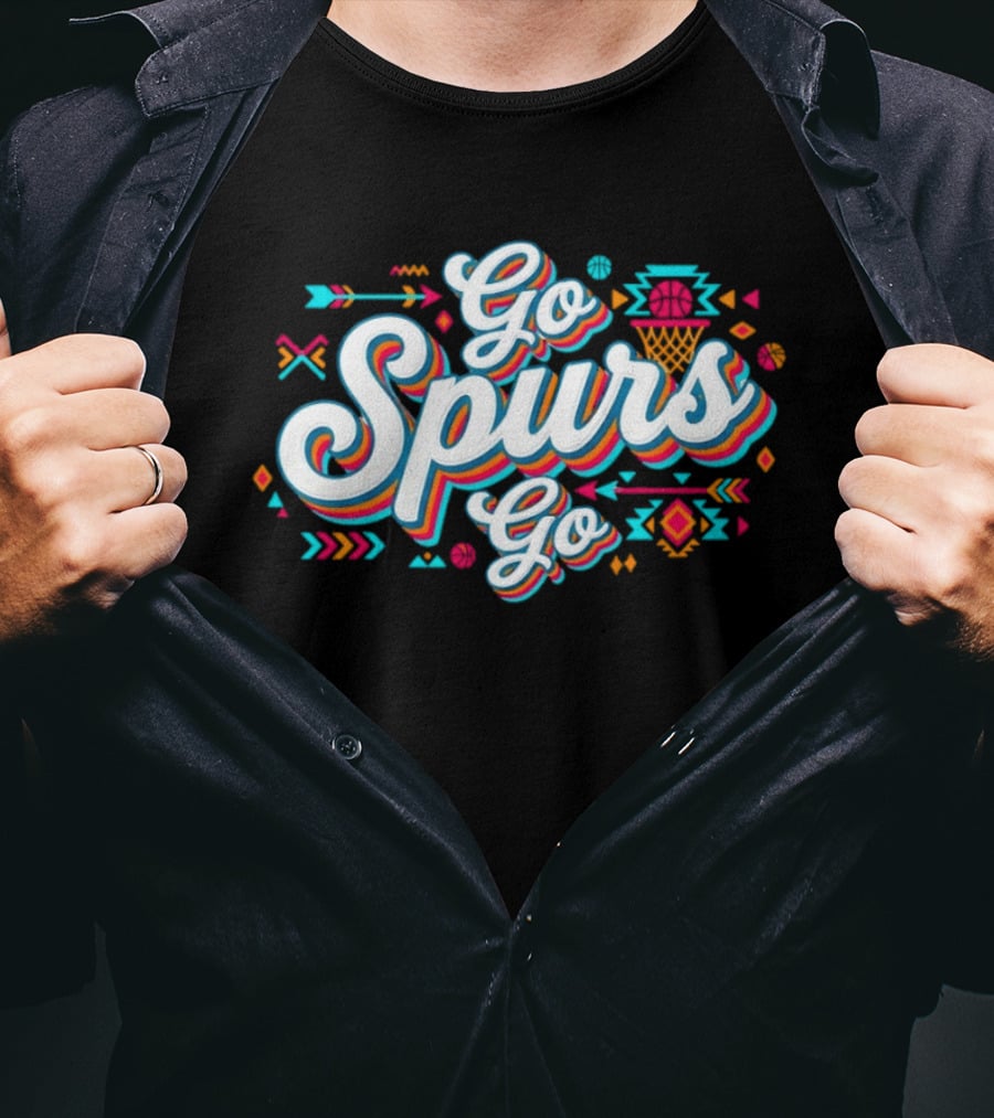 Go Spurs Go Basketball Southwest Vibes T-Shirt
