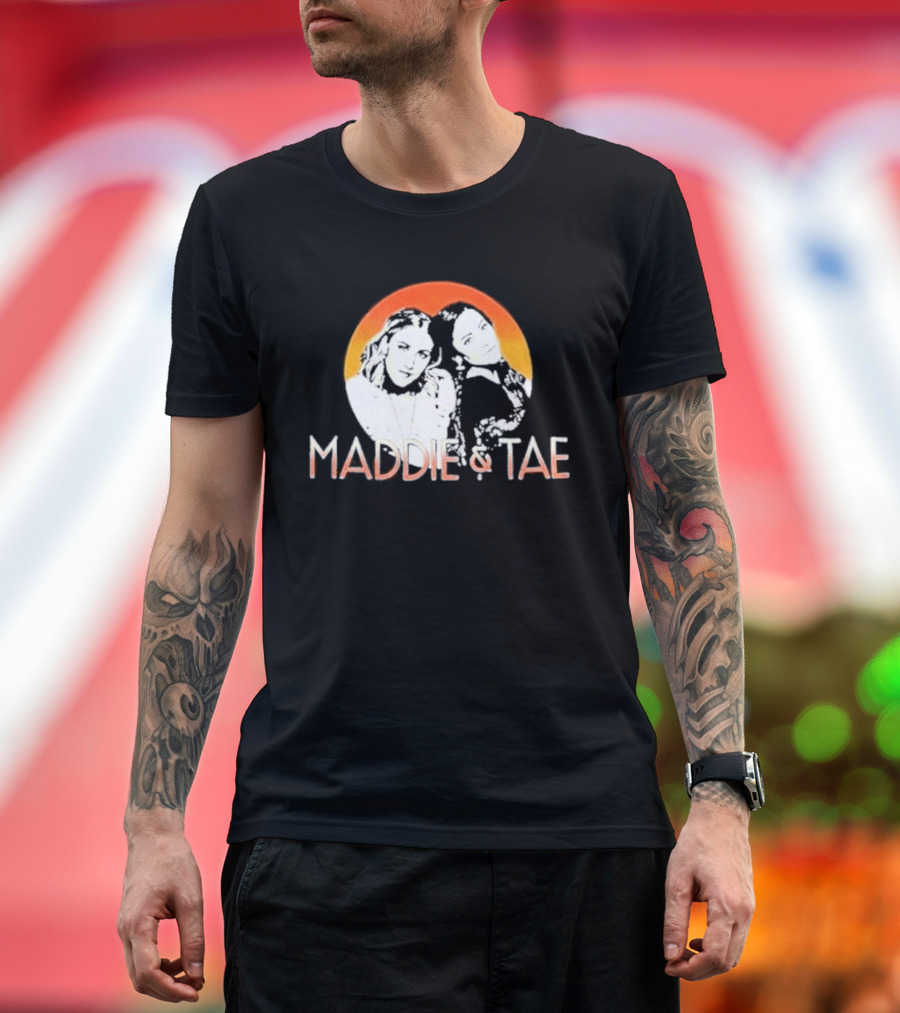 Maddie & Tae Country Music Duo Orange Arch T-Shirt