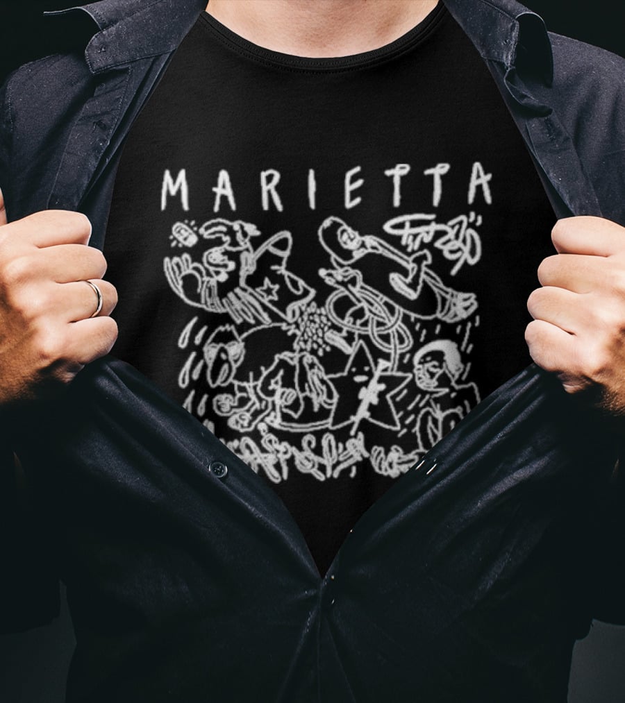 Marietta Riley Hey Boy Abstract Doodle T-Shirt