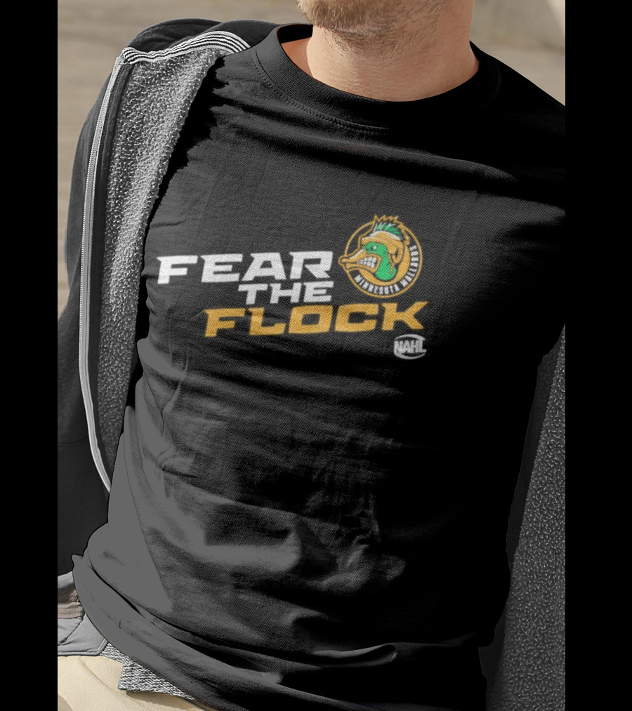 Minnesota Mallards Fear The Flock Team Spirit T-Shirt