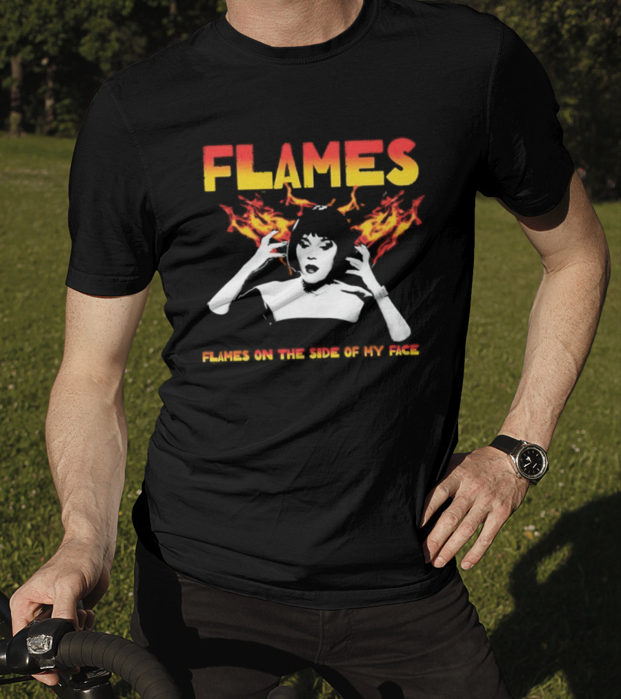 Mrs. White Flames On The Side Of My Face Clue Movie T-Shirt