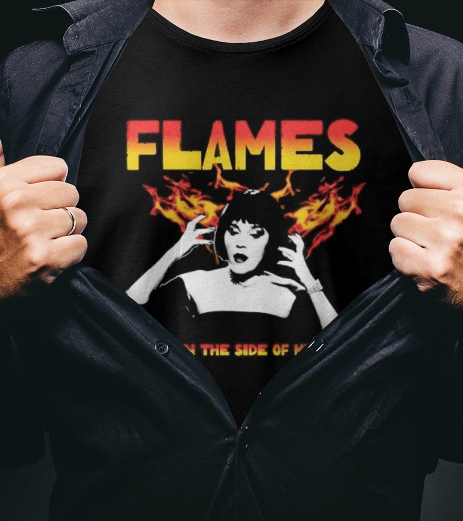 Mrs. White Flames On The Side Of My Face Clue Movie T-Shirt