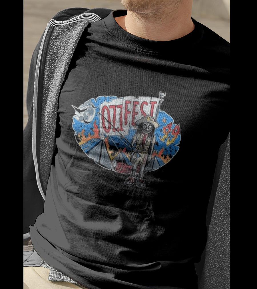 Ozzy Osbourne Ozzfest 1999 Festival Pyramids And Flames T-Shirt