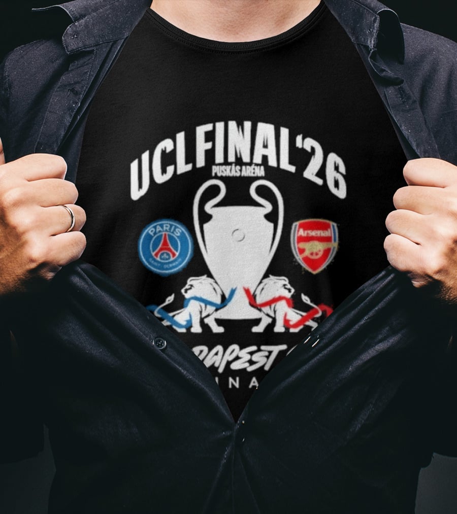 UCL Final 2026 Paris Saint Germain Vs Arsenal Budapest T-Shirt