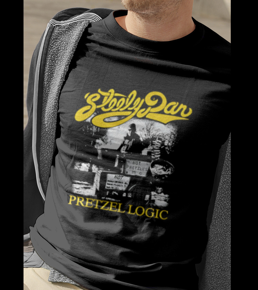 Steely Dan Pretzel Logic 1974 Album Yellow Script T-Shirt