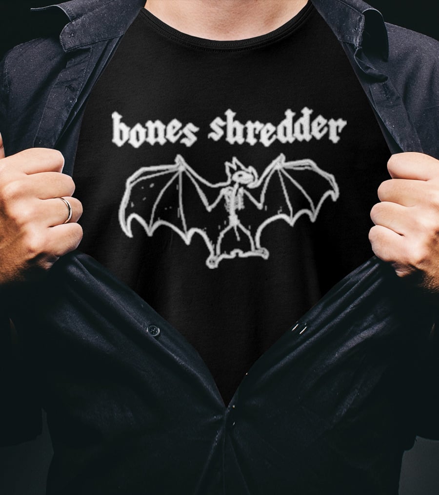 Sunken Teeth Co. Bones Shredder Bat Winged Skeleton T-Shirt