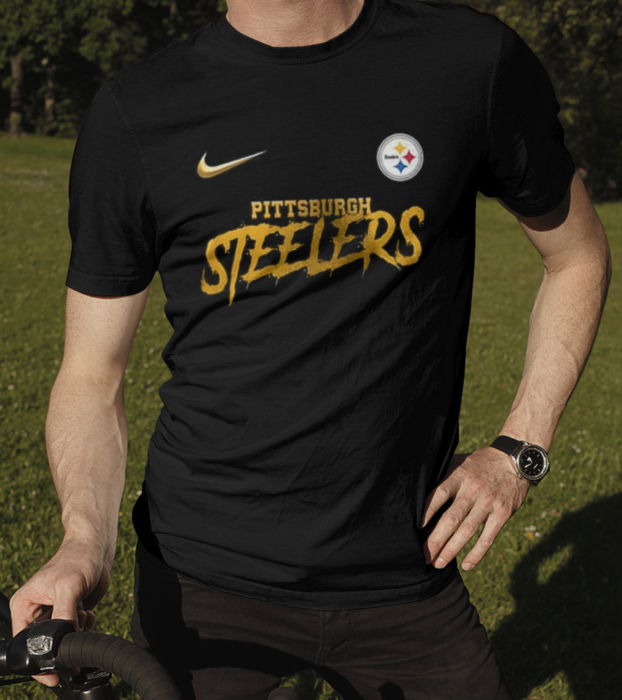 Pittsburgh Steelers Nike Puss In Boots Fear Me If You Dare Cartoon T-Shirt
