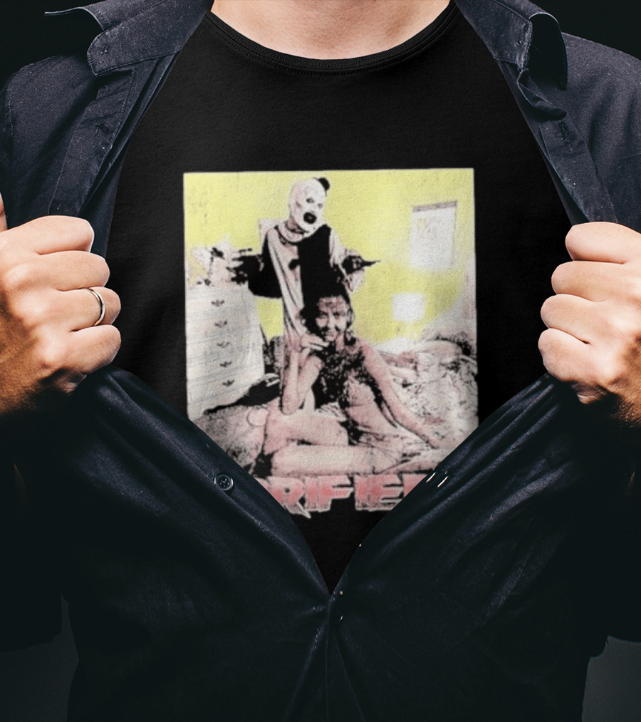 Terrifier 2 Art The Clown Scene Horror Movie T-Shirt
