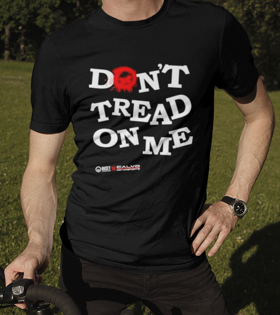Quiet Racing Club Don't Tread On Me Skull T-Shirt