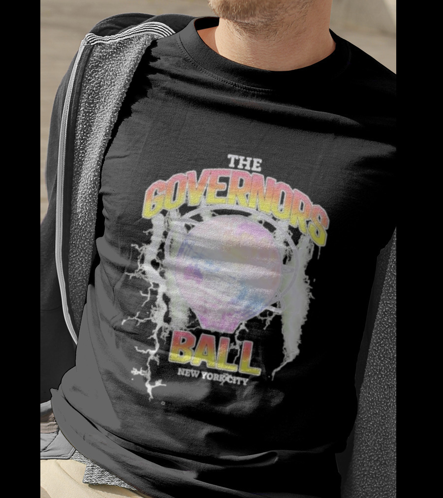 The Governors Ball New York City Lightning Globe Festival T-Shirt