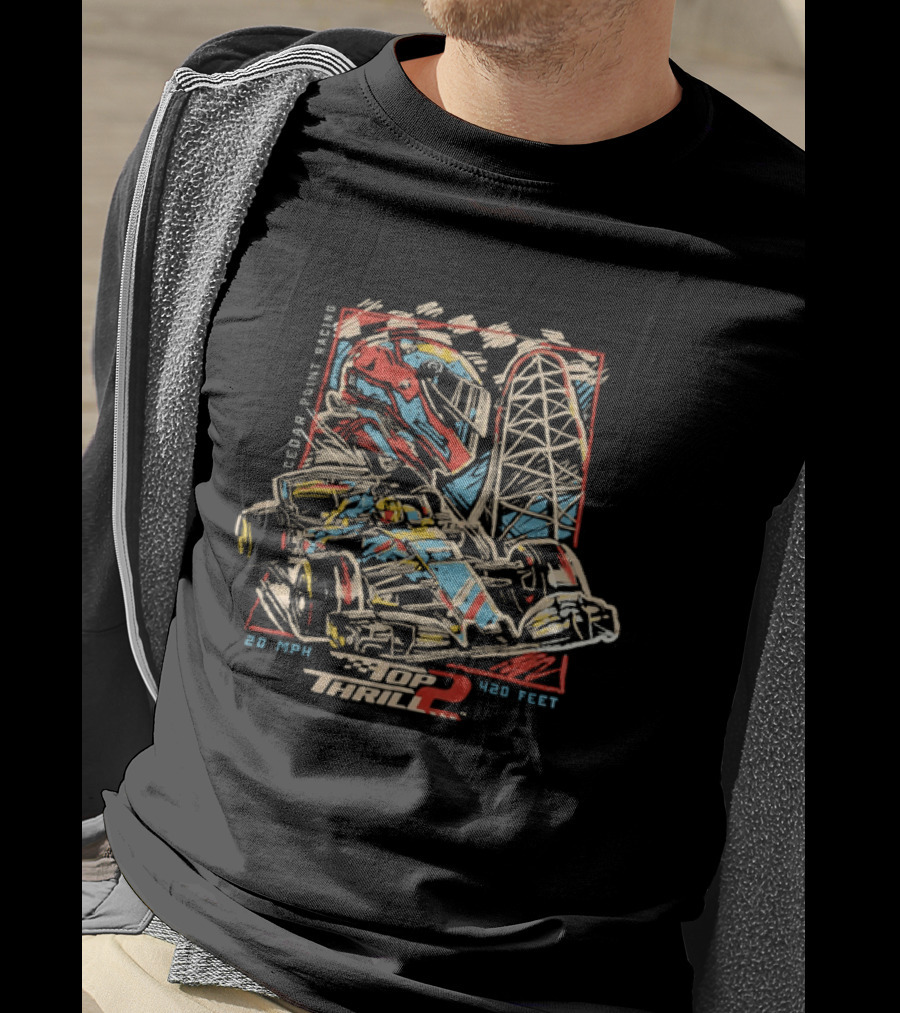 Top Thrill 2 Racing Cedar Point Ride Adventure Experience T-Shirt