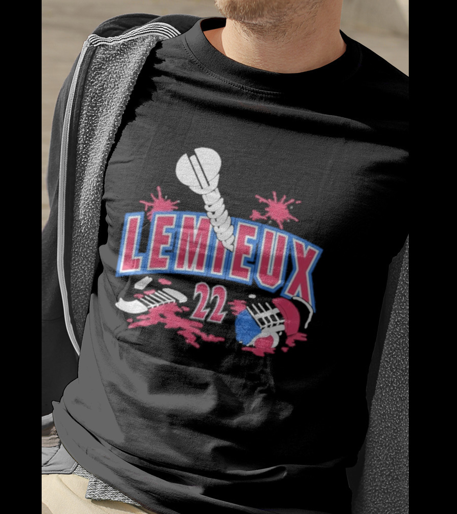 Lemieux 22 Screw Detroit Red Wings Hockey T-Shirt