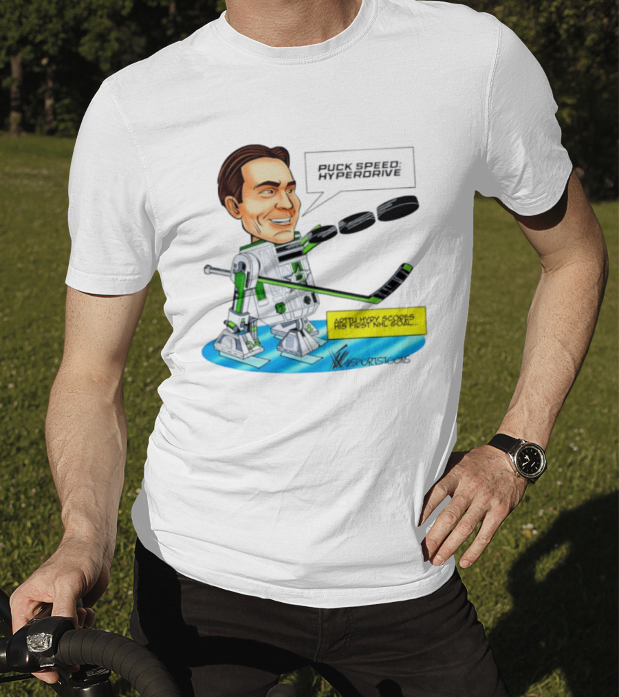 Arttu Hyry Puck Speed R2 D2 Dallas Stars First NHL Goal T-Shirt