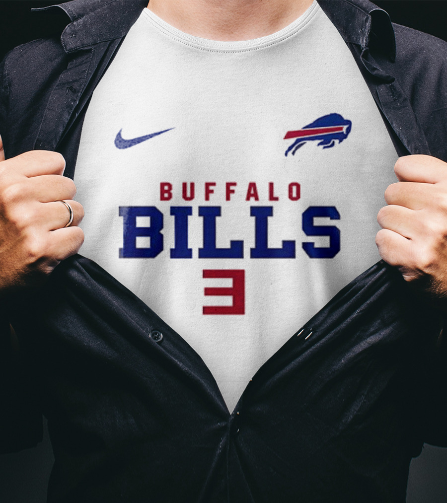 Buffalo Bills Nike Number 3 T-Shirt