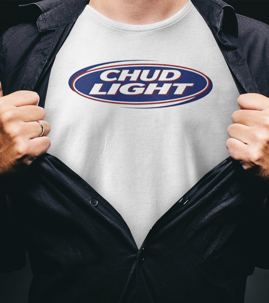 CHUD LIGHT Beer Logo Parody Humor T-Shirt
