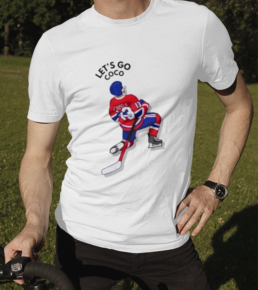 Caufield 13 Let's Go Coco Montreal Canadiens Hockey Player T-Shirt