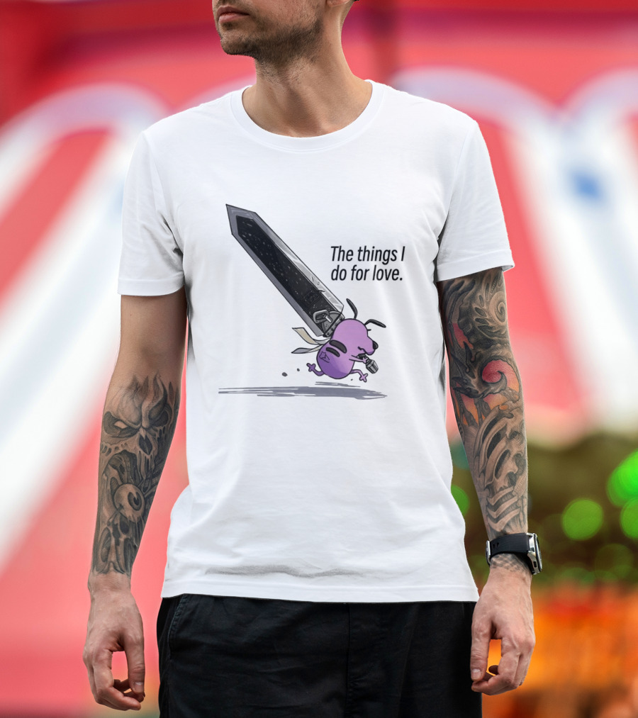 Courage The Cowardly Dog The Things I Do For Love Giant Sword Adventure T-Shirt