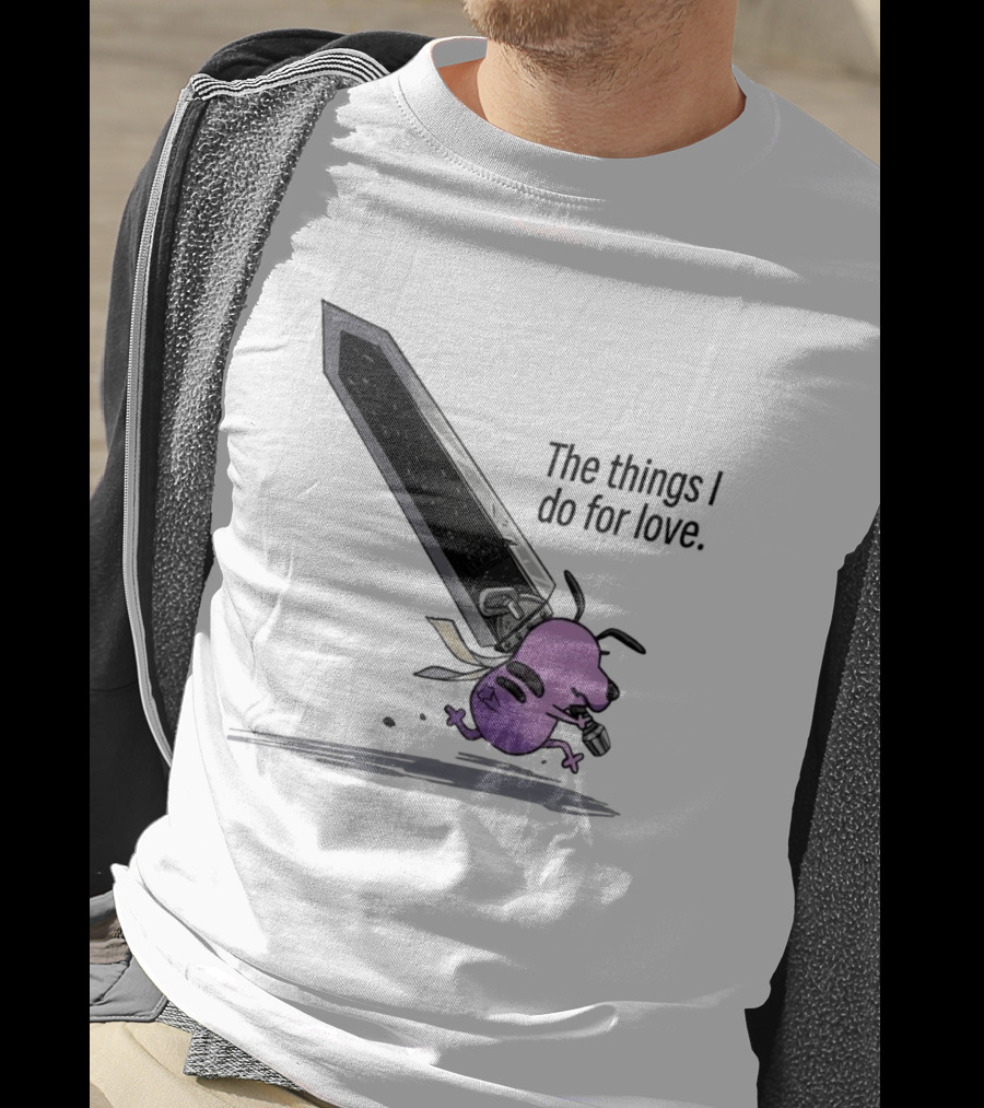 Courage The Cowardly Dog The Things I Do For Love Giant Sword Adventure T-Shirt