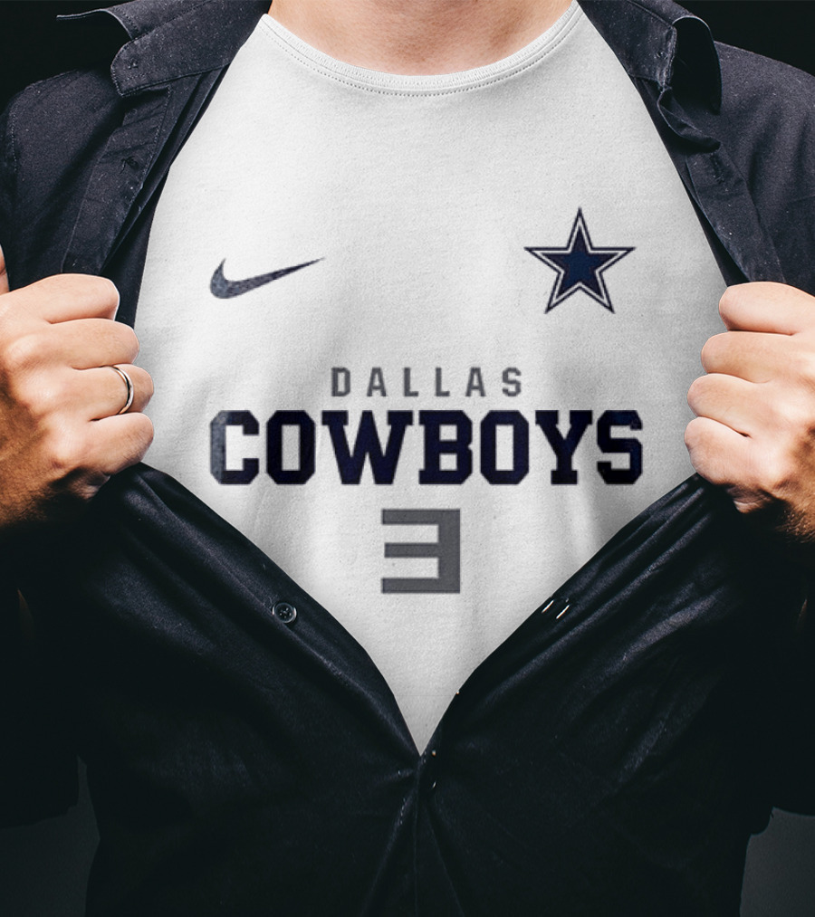 Nike Dallas Cowboys Eminem Slim Shady Mask Collaboration T-Shirt