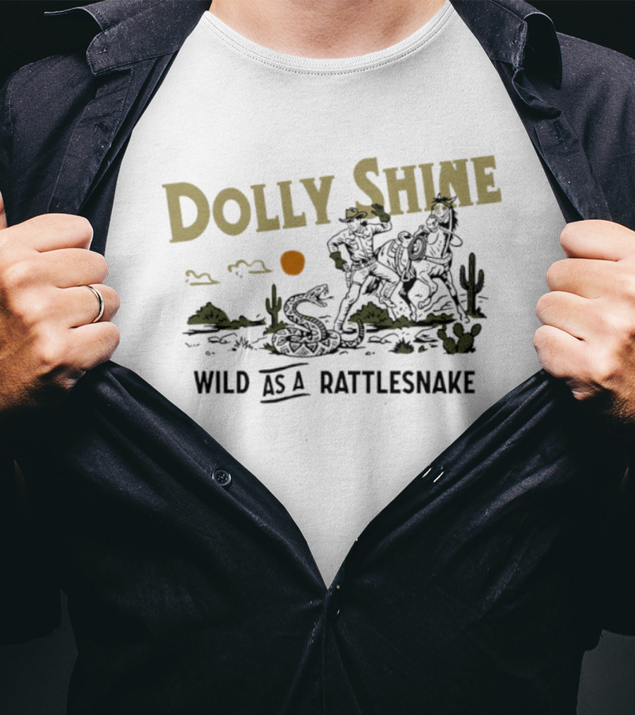 Dolly Shine Cowboys And Rattlesnake Adventure Wild West T-Shirt