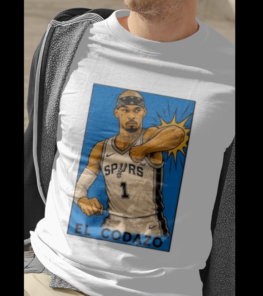 El Codazo Spurs NBA Card San Antonio Basketball Player T-Shirt