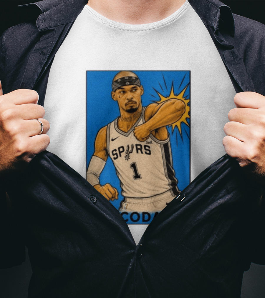 El Codazo Spurs NBA Card San Antonio Basketball Player T-Shirt