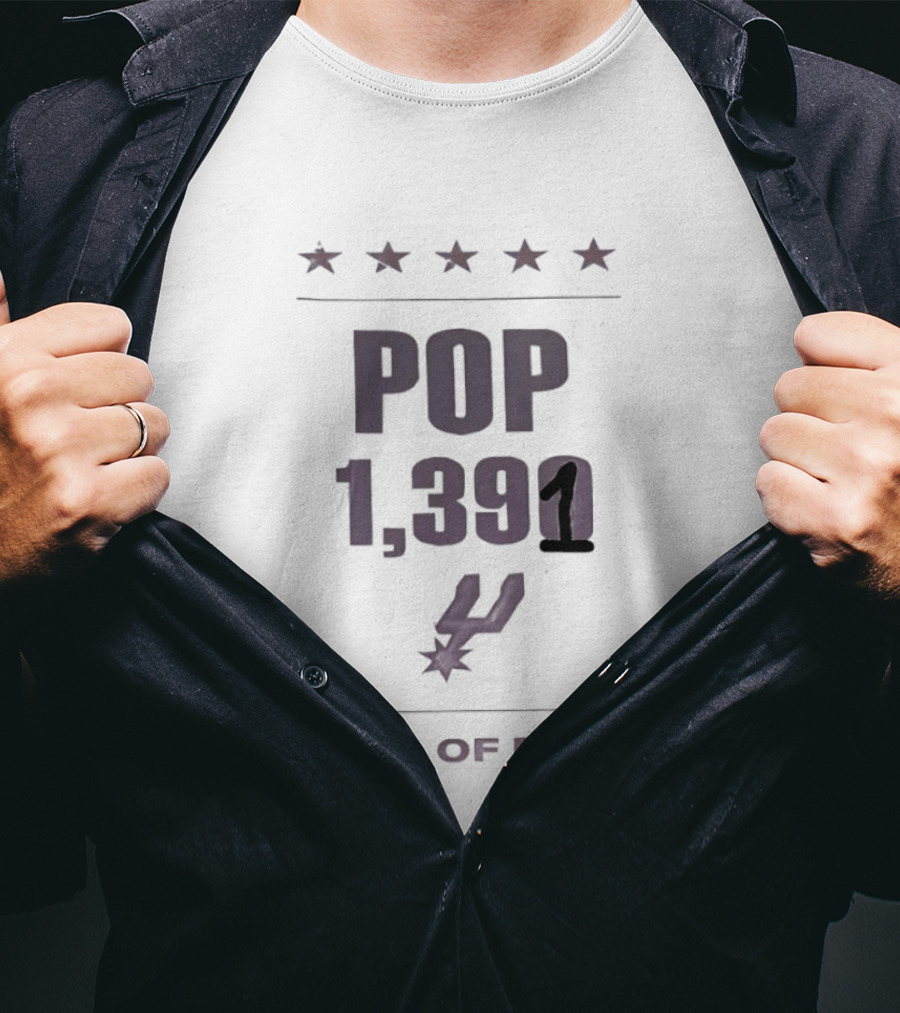 Gregg Popovich San Antonio Spurs POP 1391 Hall Of Fame Stars Basketball 2026 T-Shirt