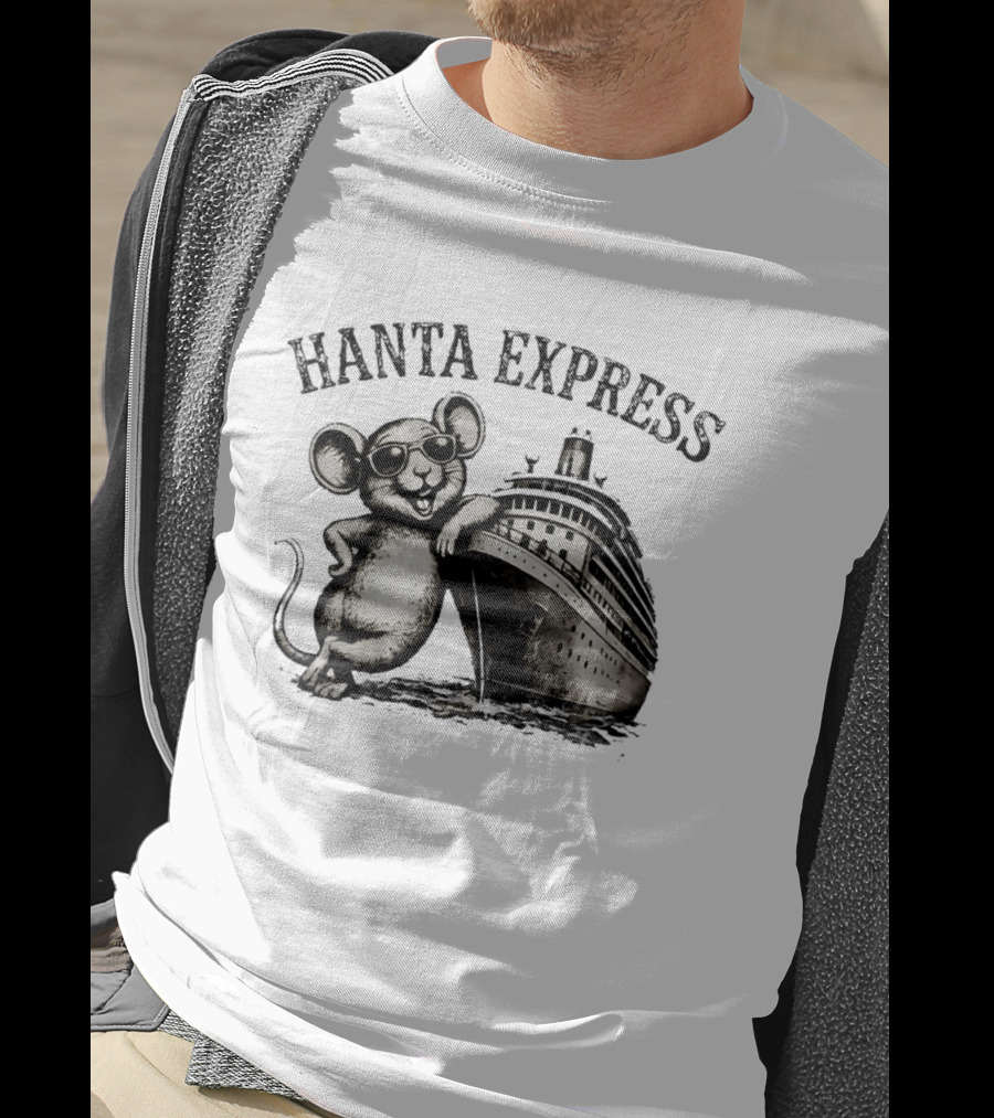 Hanta Express Cool Mouse Sunglasses Ship Adventure T-Shirt