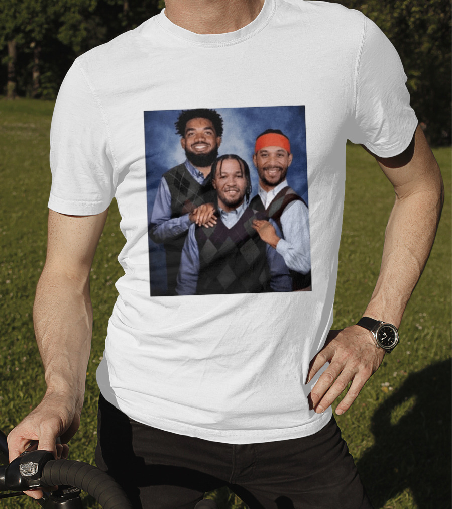 Karl Anthony Towns Jalen Brunson Josh Hart Step Brothers Argyle Sweater T-Shirt