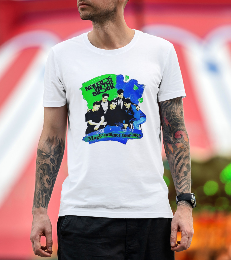 New Kids On The Block Magic Summer Tour 1990 Vintage Concert T-Shirt