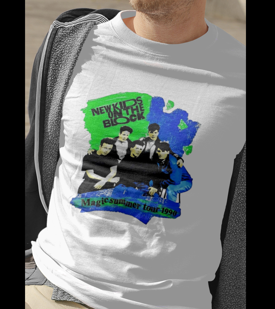 New Kids On The Block Magic Summer Tour 1990 Vintage Concert T-Shirt