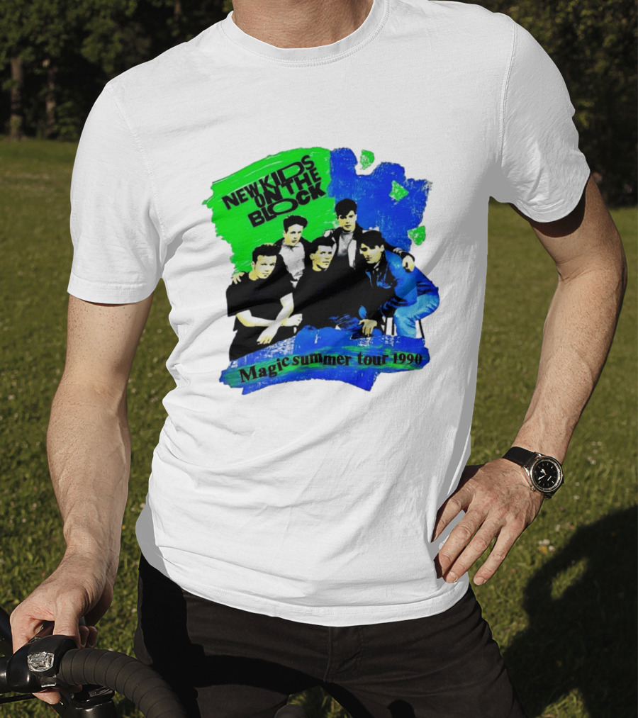 New Kids On The Block Magic Summer Tour 1990 Vintage Concert T-Shirt