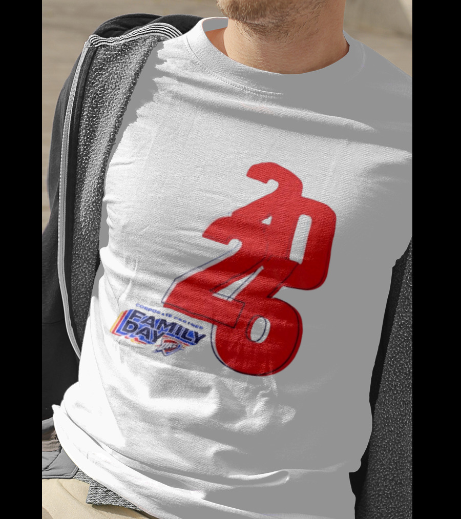 Oklahoma City Thunder Basketball Family Day Corporate Partner 2026 T-Shirt