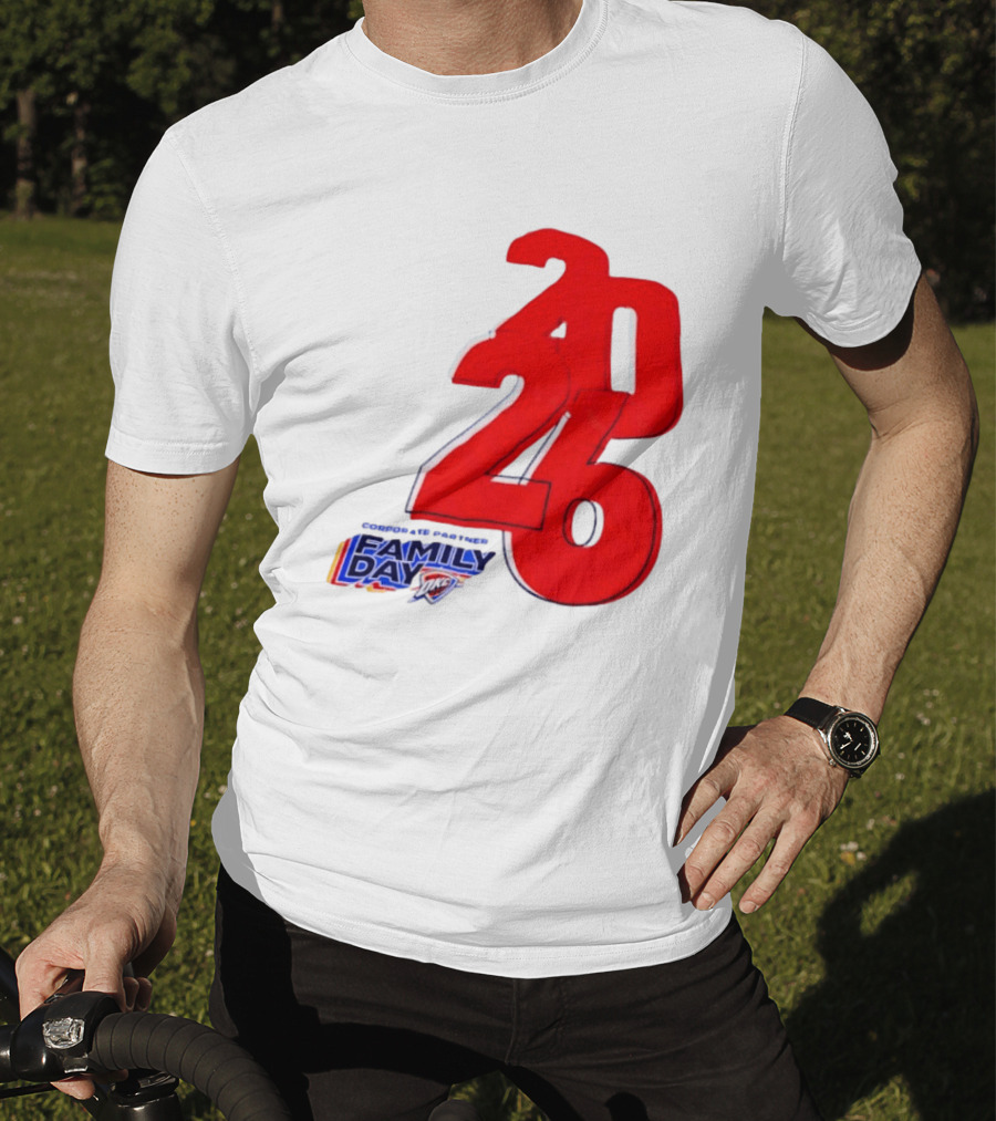 Oklahoma City Thunder Basketball Family Day Corporate Partner 2026 T-Shirt