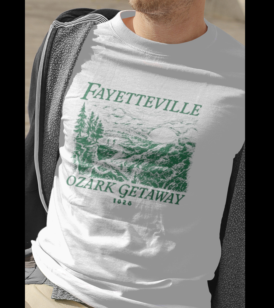 Fayetteville Ozark Getaway Vintage Scenic Landscape T-Shirt